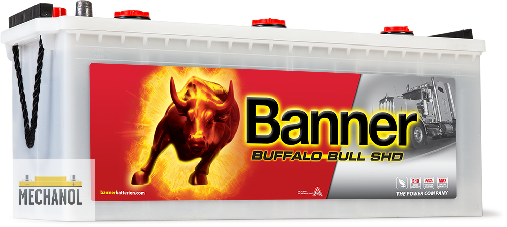 Autobaterie Banner Buffalo Bull SHD 640 35 12V, 140Ah, 800A.