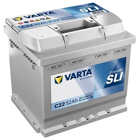 VARTA BLUE Dynamic 552400 12V, 52Ah, 470A, C22