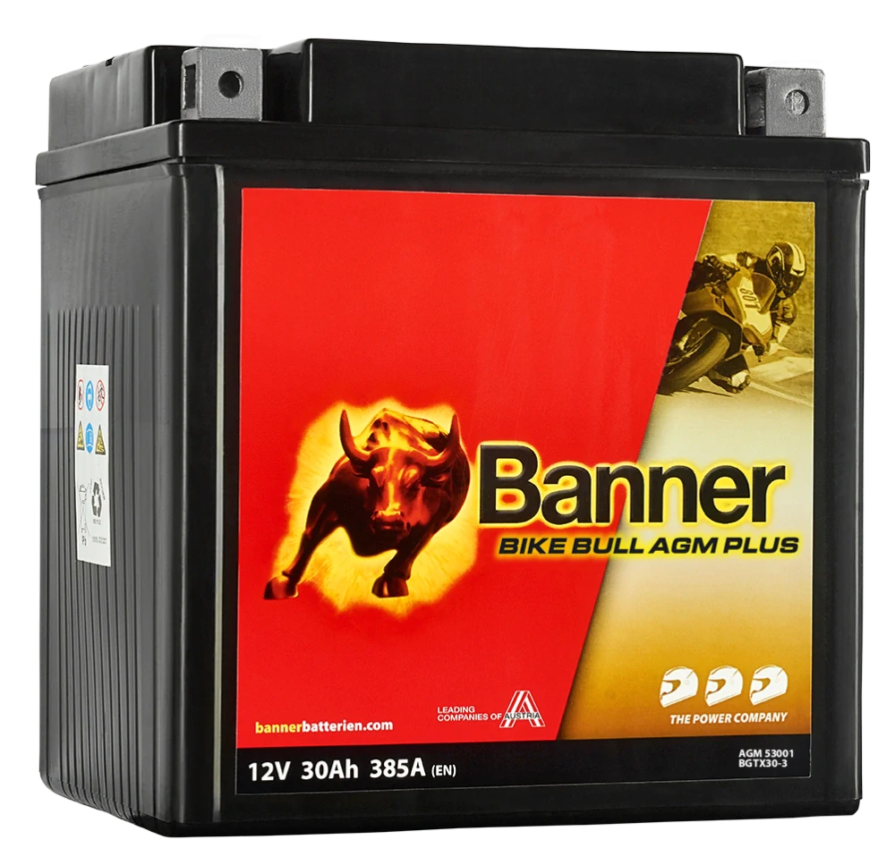 Motobaterie Banner Bike Bull AGM 53001 BGTX30-3 12V 30Ah 380A