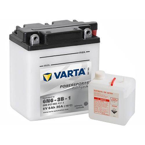 VARTA motobaterie 006012 6V 6Ah 6N6-3B,