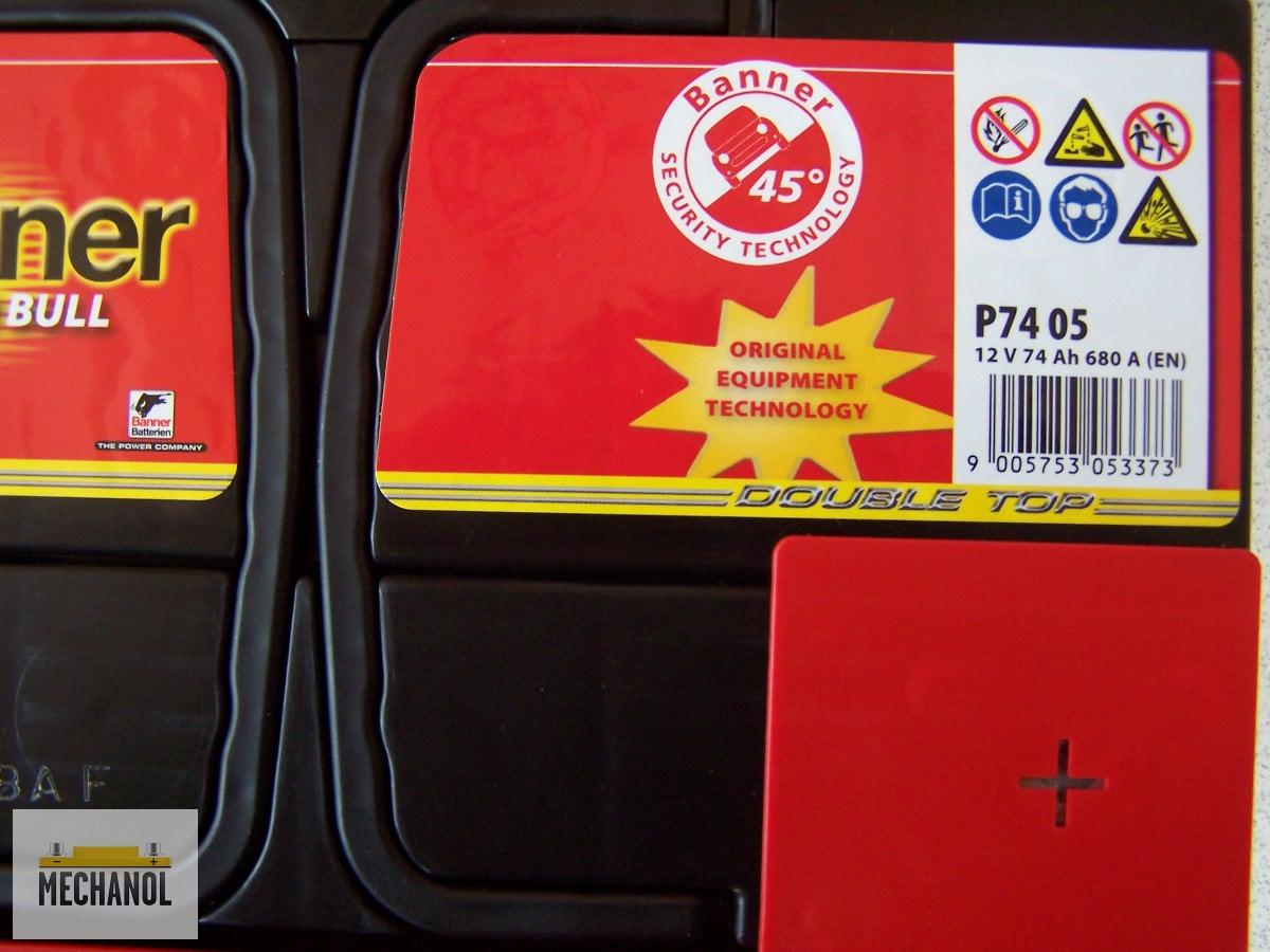 Autobaterie Banner Power Bull P72 09, 12V, 72Ah,  670A.
