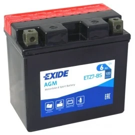Motobaterie EXIDE ETZ7-BS 12V 6Ah