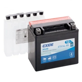 Motobaterie EXIDE ETX14L-BS 12V 12Ah