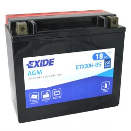 Motobaterie EXIDE ETX20H-BS 12V 18Ah