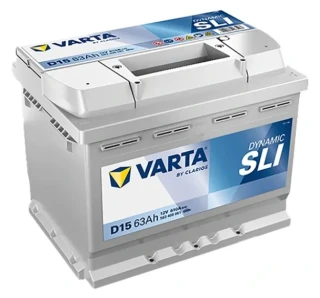 VARTA Dynamic SLI 563400 12V, 63Ah, 610A, D15