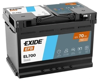 EXIDE Start/stop EFB EL700 12V 70Ah 760A